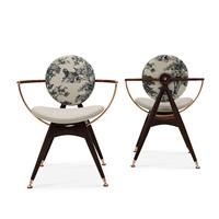 Fauteuil de détente moderne - Structure en bois - Revêtement en microfibre - Idéal pour le salon