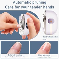Nouvelle version améliorée Coupe-ongles électrique 2-en-1 avec lime et affichage numérique – Outil de soin des ongles