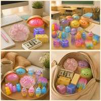 Mainan Squishy Jumbo Renyah dan Lembut, Mainan Fidget Silikon untuk Mengurangi Kecemasan, Grosir Mainan Squishy Bentuk Pangsit