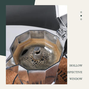 Cafetera de goteo para cold brew, utensilio de preparación de café, cafetera octogonal de aluminio engrosado, cafetera <span class=keywords><strong>moka</strong></span> - Product Image 5