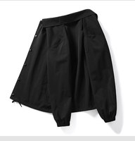 Veste Coach Légère pour Homme, Logo Personnalisé, Style Vintage, Coupe-Vent Imperméable avec Boutons, Taille XS, Réversible Teintée