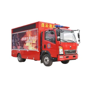 China Howo Led-Lcd-Digital-Werbebildschirm-Versandwagen