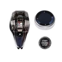 Pommeau de levier de vitesses en cristal pour BMW G30 G32 G01 G08 G11 G12 I8 F01 F10 F20 F30 F32 F25 F26 F15 F16 X5 X6 Type à tige courte