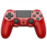 Manette de jeu sans fil pour P4 / Slim / Pro, batterie 600 mAh, six axes, vibration tactile, haut-parleur - Matériau plastique