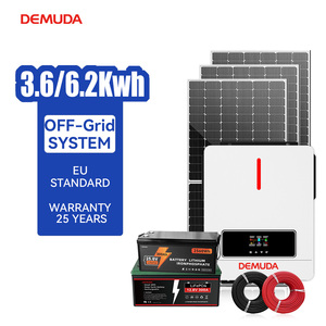 3Kwh 5Kwh 6Kwh Système de montage solaire hors réseau Ensemble complet Système de panneaux solaires <span class=keywords><strong>PV</strong></span> 3kw 5kw 6kw Système d'énergie solaire pour la maison - Product Image 1