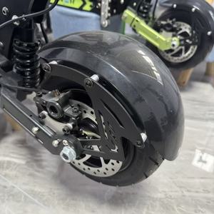 Guardabarros para Scooter Eléctrico, Estilo Fibra de Carbono, Totalmente Negro, Guardabarros Delantero y Trasero de Plástico, Fácil Instalación - Product Image 3