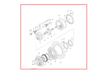 Pièces d'origine Hitachi 9289616/9289617/YB00002216 Ensemble de dispositif de translation Hitachi ZX120-5A ZX120-5G ZX130-3 ZX130-5G ZX130-5A ZX130-7B