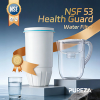 Сменные картриджи для фильтра воды PUREZA NSF Z043, совместимые с Zero-Water ZR-001 ZR-003, 2 шт., универсальные для кувшинов, удаляют бактерии