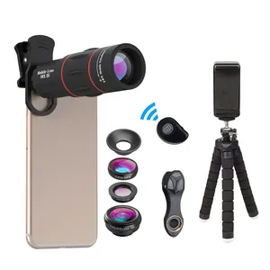 APEXEL Handy objektiv Clip18x Zoom Teleskop 4 in 1 Kamera objektiv für iPhone & Samsung Smartphone