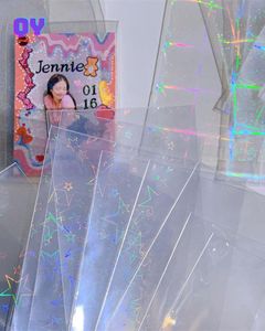 Fundas de PVC con patrón de corazón holográfico, esquinas cuadradas, resistentes al agua, para entretenimiento en juegos de mesa - Product Image 3