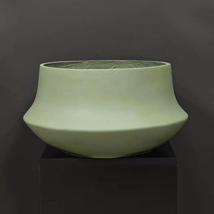 Nuevo diseño, esmalte mate irregular, <span class=keywords><strong>maceta</strong></span> decorativa para interiores y exteriores, <span class=keywords><strong>maceta</strong></span> de cerámica de fibra de arcilla y cactus - Product Image 3