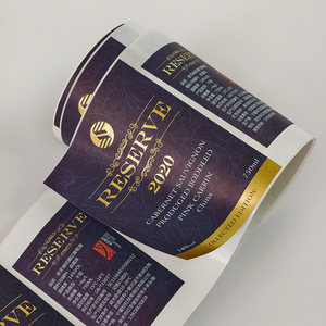 Premium <b>Transparent</b> Gold Foil Roll <b>Labels</b> Custom Clear Hot Stamping Stickers for Luxury Product Packaging - Product Image 4