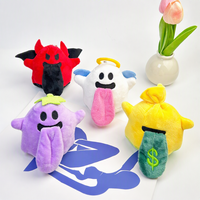 Mini-poupée en peluche créative Ange, Fantôme, Démon, breloque de sac à dos, 12 cm, rembourrée en coton PP, pour événements promotionnels de rue et petits cadeaux