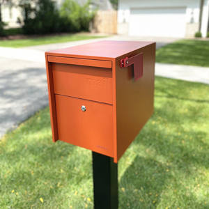 Kotak surat baja dapat dikunci kotak surat logam kustom gaya Amerika untuk apartemen instalasi sederhana - Product Image 1