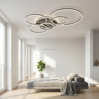 Lampes de plafond LED en aluminium modernes et créatives de haute qualité pour restaurant, maison, chambre à coucher, salon, lampes de plafond nordiques