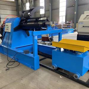 Facile costruzione <span class=keywords><strong>casa</strong></span> in acciaio idraulico completamente automatico svolgitore Roll Forming Machine 10 Ton - Product Image 2