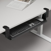 Tiroir de clavier ergonomique AUKI, support à fixer sous le bureau, plateau réglable pour le bureau