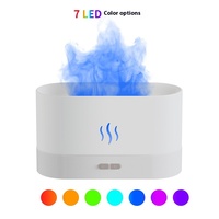 Mini humidificateur de bureau intelligent créatif d'un an avec aromathérapie à flamme ultrasonique alimenté par USB pour la maison et l'hôtel
