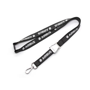Lanyard de Cuello de Aviación <span class=keywords><strong>Airbus</strong></span> por Sublimación Personalizado con Hebilla de Cinturón de Seguridad Listo para Enviar para Regalos de Aviación sin Pedido Mínimo - Product Image 1