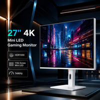 Monitor Gaming Mini LED 4K UHD de 27 Pulgadas, Panel IPS HDR1000, 1152 Zonas de Atenuación Local, 144Hz, DP, HDMI, OEM, ODM, de Fábrica