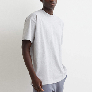 T-shirt Oversize Uni à Épaules Tombantes Style Streetwear en Coton Lourd 100% – Fabricant de T-shirts Vides pour l'Été - Product Image 4