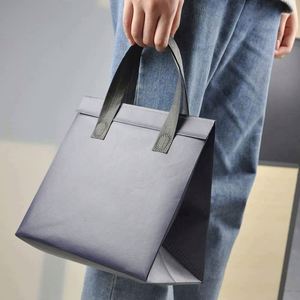 New Coffee Milk Tea Restaurant Pack Takeaway Disposable <b>Tote</b> Green Compartment Large <b>Lunch</b> Cooler <b>Bag</b> - Product Image 3