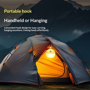 <span class=keywords><strong>Lampe</strong></span> de camping à lumière blanche d'extérieur, éclairage portable pour tente, longue durée de vie de la batterie, <span class=keywords><strong>lampe</strong></span> d'ambiance à lumière jaune, rechargeable en silicone - Product Image 3