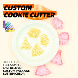 原始部落3D卡通首席饼干模具DIY动画印刷蛋糕烘焙糕点工具系列 - Product Image 3