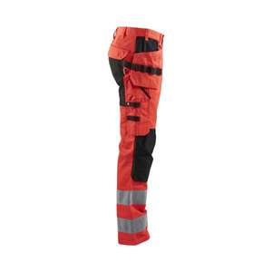 BLAKLADER - 155218115599D84 Pantalón Hi-Vis elástico Rojo/Negro-EAN 7330509773734 ROPA DE TRABAJO DE 2017 - Product Image 4