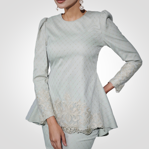 SIPO 2024 elegante Malasia Baju Kurung colección ropa islámica musulmana Vestido de manga larga para mujer - Product Image 4