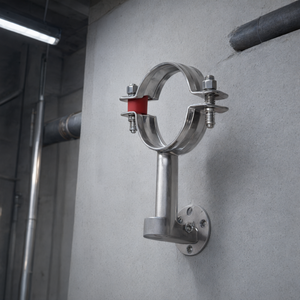 Support de tuyau en acier inoxydable 304 avec base, support de pipeline durable - Product Image 2