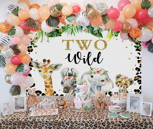 Fondo de Pantalla con Diseño de Animales de la Selva para Niñas, Decoración Floral con <span class=keywords><strong>Leopardo</strong></span>, Papel Tapiz para Cumpleaños, Mural de Pared - Product Image 3