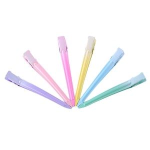 Colorful Seamless Hair <b>Clips</b> 10 Cm Metal Duckbill <b>Clips</b> For Daily Use Unisex Hair Accessories - Product Image 5