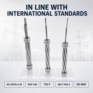 <span class=keywords><strong>สาย</strong></span>เคเบิลใยแก้วนำแสงแบบหลายแกน OPGW 24 คอร์ สำหรับการใช้งานเครือข่ายภายใน/ภายนอกอาคาร - Product Image 5
