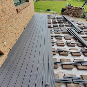 ATV Decking Ukuran 150*25Mm, Dekking Komposit Kayu Keras untuk Teras Luar Ruangan, Lantai Kayu Rekayasa