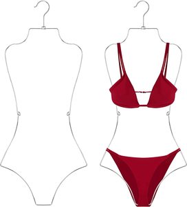 Appendiabiti Per Lingerie E Bikini In Lega Di Alluminio – Oro – Gruccia Per Costumi Da Bagno, Biancheria Intima E Accappatoi – Lunghezza 83 Cm - 4