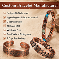 Bijoux magnétiques, bijoux de thérapie magnétique, bracelet à maillons avec pierres turquoise colorées, vente en gros personnalisée pour la vente au détail