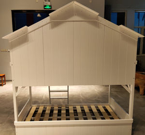 เตียงสองชั้นไม้จริงทรงบ้านต้นไม้ทันสมัย ขนาดทวินโอเวอร์ทวิน/ทวินโอเวอร์ฟูล สำหรับเด็ก - Product Image 4