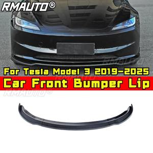 Protection de pare-chocs avant, spoiler, couvercle, lèvre de pare-chocs avant pour Tesla Model 3 2019-2025, kit carrosserie, accessoires auto - Product Image 1