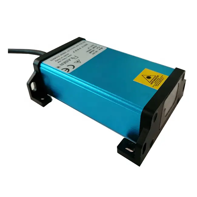 Medidor de distancia láser de automatización industrial, medición de nivel de agua con salida digital, IP65, precisión impermeable, 1mm, RS232, 50m