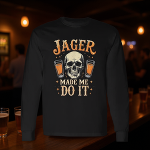 Camiseta de manga larga con estampado de calavera Jager Made Me Do It - Product Image 3