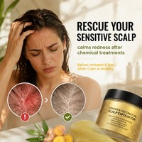 Eksfoliator Kulit Kepala Minyak Kelapa Jahe Botani Menenangkan Kulit Kepala Sensitif Menghilangkan Minyak Berlebih Produk Perawatan Rambut Layanan Label Pribadi