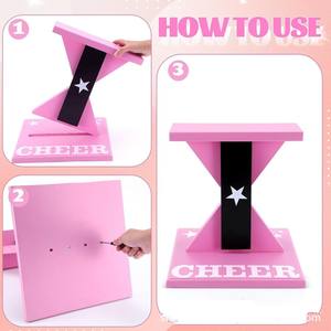 Tabla de Equilibrio de Madera para Yoga y Cheerleading, para Niños y Adultos, Acabado Barnizado Resistente con Diseño de Estrella - Product Image 2