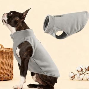 Superventas Polar Fleece Ropa para mascotas Accesorios Cálido Fleece Color sólido Cachorro Traje Gato Perro Suéteres Abrigo Chaqueta - Product Image 2