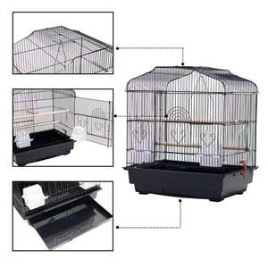 Kleine, eenvoudige metalen vogelkooi, ijzeren vogelnest, ademend, stevig patroon voor spreeuw, tijgerhuid, parkiet, verpakt in doos - Product Image 3