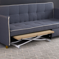 Meubles de salon, cadre en métal, plateau en bois, table basse réglable en hauteur pour appartements