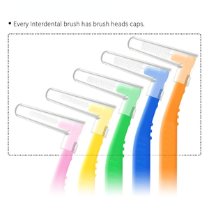 Nouvel arrivage de brosses à dents interdentaires roses originales en forme de L pour adultes pour une meilleure santé bucco-dentaire - Product Image 2