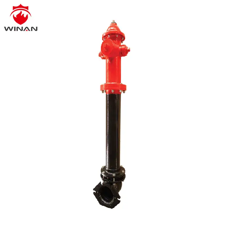 Outdoor cast iron dry hydrant system for fire hydrant