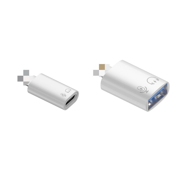 JMAX Type C Female to 8pin Male Audio Adapter Is Suitable for Mobile Phone OTG Adapter and Charging Adapter