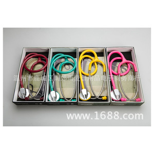 Estetoscopio de una sola cabeza Rain de 75-78 cm, manual, de aleación de zinc plateada, PVC, para escuchar el corazón y los pulmones - Product Image 3
